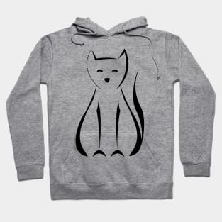 Minimalist Kitten Hoodie